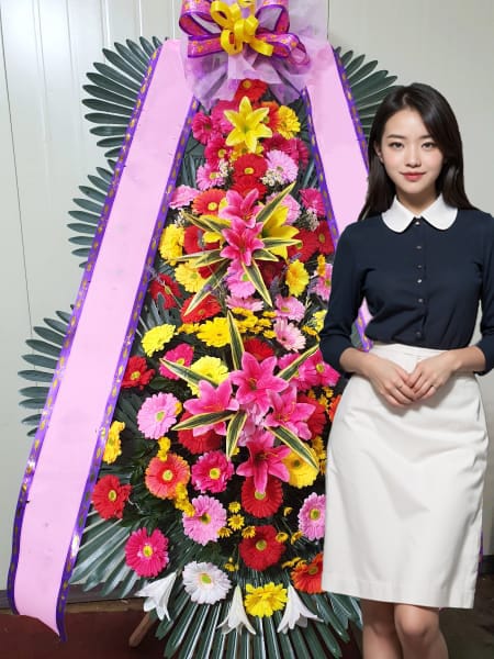 엠시티웨딩컨벤션 3단화환 기본형
